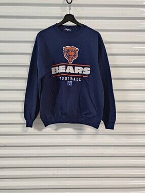 Vintage Chicago Bears Football Graphic Long Sleeve Sweatshirt XL